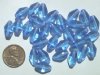 30 14mm Light Sapphire Bicones